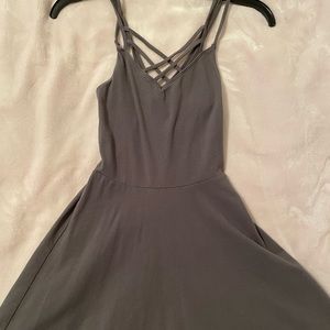 Hollister Grey Strappy Mini Dress Size XS